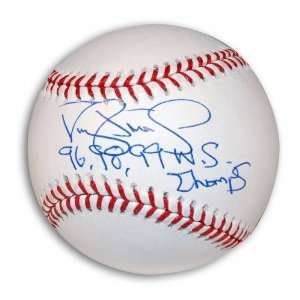 Darryl Strawberry Autographed/Hand Signed MLB Baseball with 96 98 99 