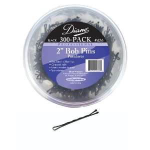  Diane Professional Bob Pins, Black, 2 Inches (Pack of 12 