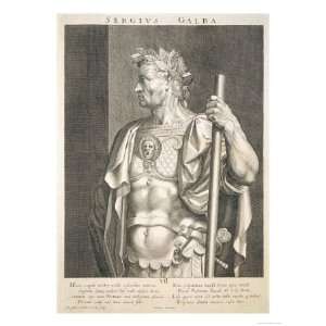 Sergius Galba Emperor of Rome 68 Ad Giclee Poster Print 