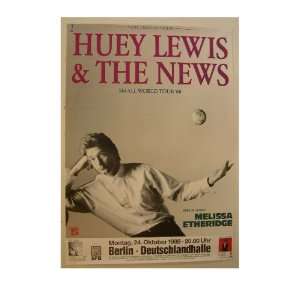 Huey Lewis & The News Poster Tossing Globe And