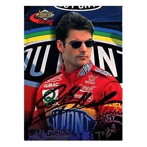 Jeff Gordon Autographed / Signed 1996 Assets Racing Card