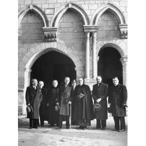 Ambassador Jefferson Caffery with Archbishop of Sens and Other Priests 