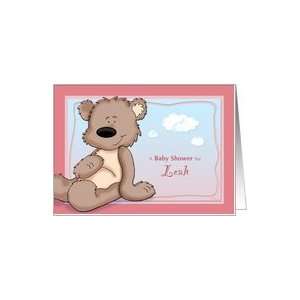  Leah   Teddy Bear Baby Shower Invitation Card: Health 