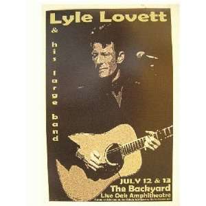 Lyle Lovett Handbill Poster Austin Tx The Backyard