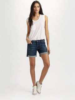 For All Mankind   Roll Up Denim Shorts    