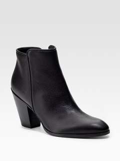 Giuseppe Zanotti   Pebbled Leather Ankle Boots    