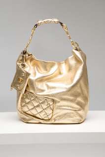 Juicy Couture Hobo Metallic Gold Shoulder Bag for women  