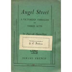   Victorian Thriller in Three Acts [Paperback] Patrick Hamilton Books