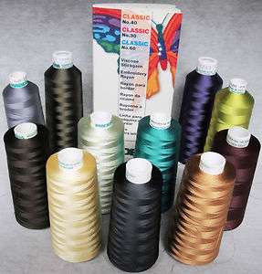 Madeira Classic Embroidery Thread 40 wgt (120/2 denier) cones  