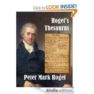 Rogets Thesaurus [Illustrated] Peter Mark Roget  Kindle 