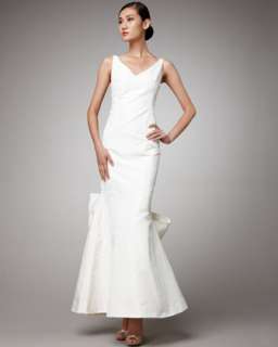 Sleeveless Pleated Gown  