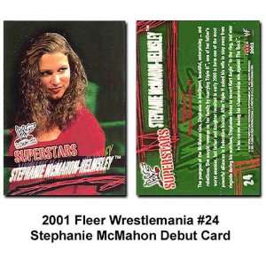  Fleer Wrestlemania Stephanie McMahon WWE Debut Card 