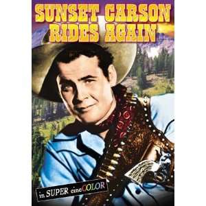  Sunset Carson Rides Again   11 x 17 Poster
