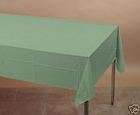 Table cloth, plastic table cover,54x108, sage green