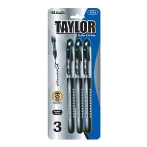  Bazic 1704  24 Taylor Black Color Rollerball Pen  Pack of 