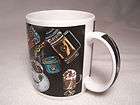 STARBUCKS COFFE MUG CUP with barista French Press & other coffee pics 