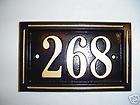 Custom Cast Aluminum House number Plaque sign