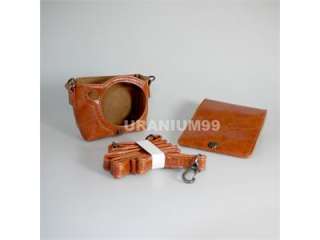 Fuji Fujifilm Instax Mini 25 Film Camera Leather Bag Case with Strap 