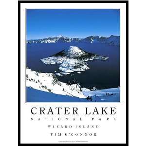   Island   Crater Lake, Oregon, 18 x 24 SIGNED POSTER by Tim OConnor