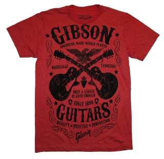 Gibson Guitars Les Paul Prestige Vintage Style Soft T Shirt Tee  