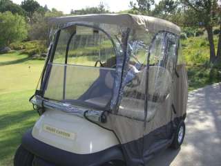 New Formosa Covers 2 Person Golf Cart Enclosure Taupe  