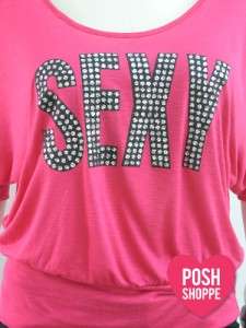 Womens Plus Size Clothing Top SEXY Graphic Tee Cold Shoulder XXXL 3X 