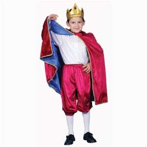   Royal King Costume   Maroon   Large 12 14   Dress Up Halloween Costume