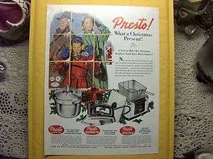   Life Ad Print Presto Pressure Cooker Deep Fryer Americana Art  