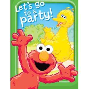  Sesame Street Sunny Days 8 Invitations and 8 Thank You 