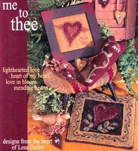 ME TO THEE APPLIQUE & RUG HOOKING BOOKLET NEEDL LOVE  