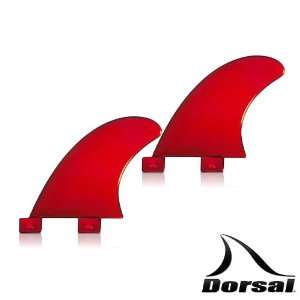 DORSAL  D2.1 XR SIDE BYTE SERIES SURFBOARD FLEX FINS SET ( RED ) FCS 