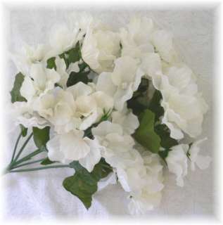 72 CREAM Hydrangea Flowers Silk Wedding Bouquet Flowers  