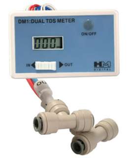 ORIGINAL HM Digital DM 1 In Line Dual TDS Monitor Meter for RO Reverse 