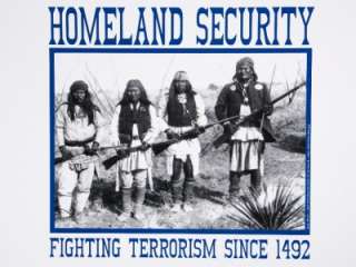 Homeland Security Fight Terror Poster Geronimo Apache  