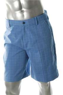 IZOD Golf NEW Mens Blue Checkered Casual Shorts 40  