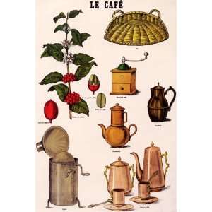  LE CAFE COFFEE FRENCH PARIS VINTAGE POSTER REPRO