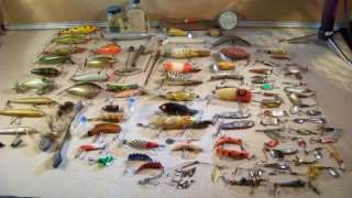 Vintage Fishing Lures Lot + 1916 Kennedy Kits Tackle Box Over 100pcs 