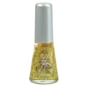   Queen Collection Nail Polish Sparkling Topcoat   Gold   2 Pack Beauty