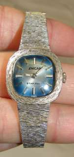 Vintage Ladies/Child ENICAR Sterling Silver Wrist Watch  