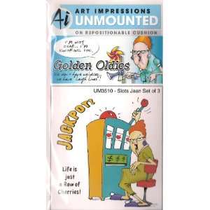  Jackpot Set Golden Oldies Rubber Stamp // Art Impressions 