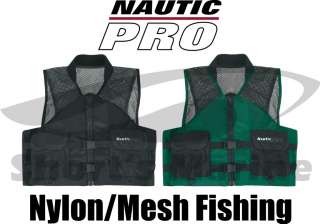 Nautic Pro Mesh Fishing Life Jacket Vest PFD  