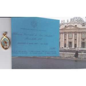 St Michael the Archangel Gold Medal Blessed by Pope Benedict XVI on 