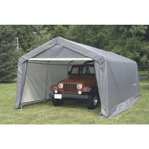ShelterLogic 18Ft.W Peak Style Instant Garage   32ft.L x 18ft.W x 10ft 