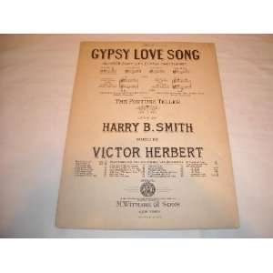  HARRY SMITH 1897 SHEET MUSIC SHEET MUSIC 221 GYPSY LOVE SONG HARRY 