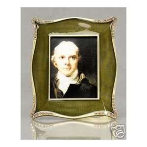 JAY STRONGWATER GREAT GIFTS 3 x 4 OLIVE ENAMEL FRAME