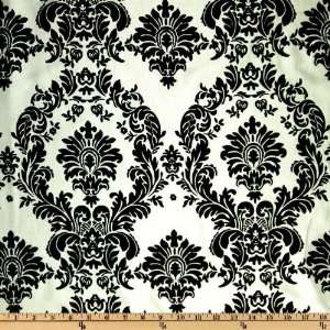   Taffeta Black/Light Silver Fabric By The Yard Arts, Crafts & Sewing