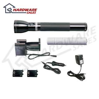 MAGLITE RE1019 Heavy Duty Rechargeable Flashlight System, Black  