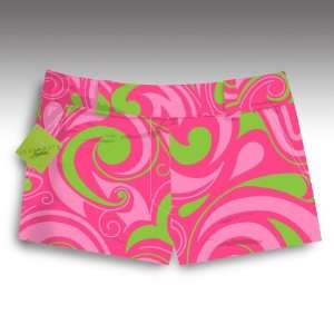 Loudmouth Golf Womens Mini Shorts: Cotton Candy   Size 0