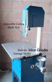 10 Meat Butcher Cutting Mincer Band Saw w/ Grinder Stuffer 3/4HP 