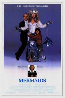 MERMAIDS orig Movie Poster  2 sided  CHER, WINONA RYDER  